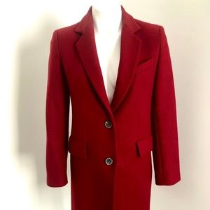 Zara burgundy winter dress coat. Size Small🌹